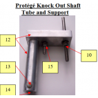 Patty-O-Matic Protege Knock Out Shaft Tube and Support